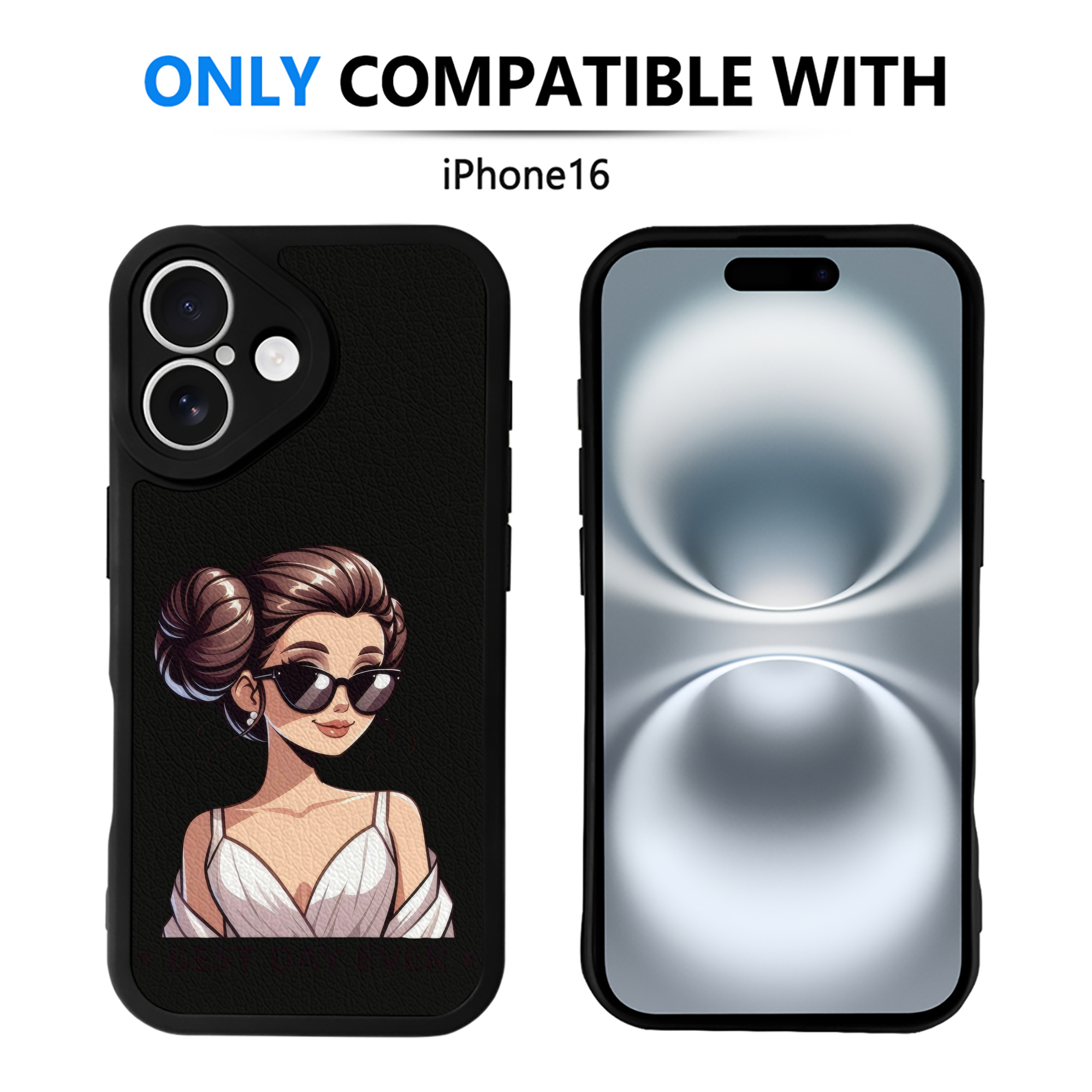 （画像用） スター・ウォーズ Star Wars 【iPhone 16シリーズ対応】シリコンスマホケース（レザー調） 材質：シリコン